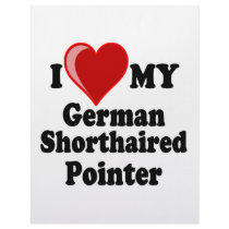 I Love (Heart) My German Shorthaired Pointer Dog letterhead