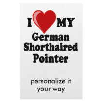 I Love (Heart) My German Shorthaired Pointer Dog stationery