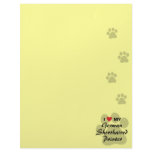 I Love (Heart) My German Shorthaired Pointer Letterhead Template