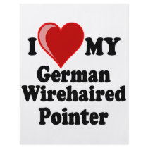 I Love (Heart) My German Wirehaired Pointer Dog flyers