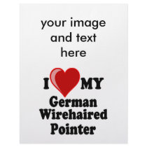 I Love (Heart) My German Wirehaired Pointer Dog letterhead