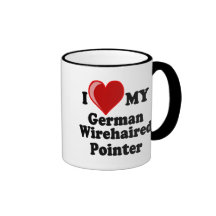 I Love (Heart) My German Wirehaired Pointer Dog Coffee Mug
