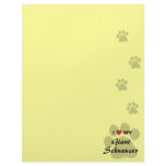 I Love (Heart) My Giant Schnauzer Custom Letterhead