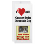 I Love (Heart) My Greater Swiss Mountain Dog Full Color Rack Card