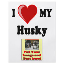I Love (Heart) My Husky Dog flyers by CatnDog I Love (Heart) My Husky Dog flyers