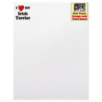 I Love (Heart) My Irish Terrier Dog letterhead by CatnDog I Love (Heart) My Irish Terrier Dog letterhead