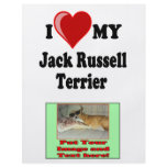 I Love (Heart) My Jack Russell Terrier Dog flyers