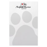 I Love (Heart) My Norfolk Terrier Stationery Design