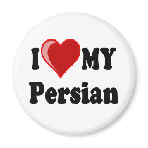 I Love (Heart) My Persian Cat magnets by CatnDog I Love (Heart) My Persian Cat magnets