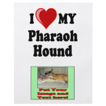 I Love (Heart) My Pharaoh Hound Dog flyers by CatnDog I Love (Heart) My Pharaoh Hound Dog flyers
