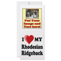 I Love (Heart) My Rhodesian Ridgeback Dog rack cards by CatnDog I Love (Heart) My Rhodesian Ridgeback Dog rack cards