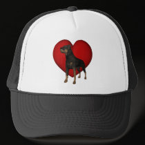 I Love Heart My Rottweiler Dog Lover Photo Hat by SmilinEyesTreasures I Love Heart My Rottweiler Dog Lover Photo Hat