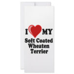 I Love (Heart) My Soft Coated Wheaten Terrier Dog Rack Card