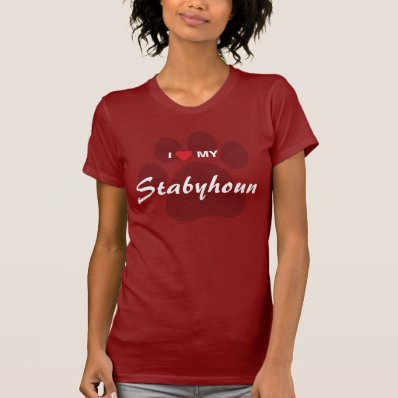 I Love (Heart) My Stabyhoun T-shirt