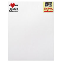 I Love (Heart) My Standard Schnauzer Dog letterhead