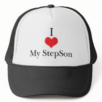 I Love (Heart) My StepSon hats