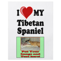 I Love (Heart) My Tibetan Spaniel Dog flyers