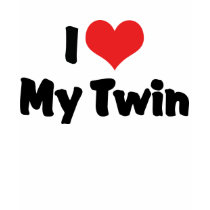 I Love (Heart) My Twin T-Shirt
