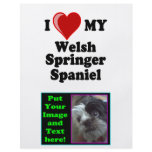 I Love (Heart) My Welsh Springer Spaniel Dog Flyer