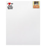 I Love (Heart) My Welsh Springer Spaniel Dog Personalized Letterhead
