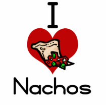 I love-heart nacho photo cut outs