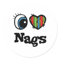 I Love (Heart) Nags stickers by eyeheartanimals I Love (Heart) Nags stickers
