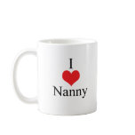 I Love (Heart) Nanny Mug