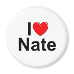 I Love (Heart) Nate magnets