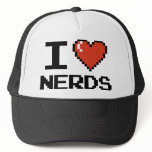 I Love Heart Nerds Hat