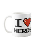 I Love Heart Nerds Mugs