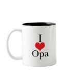 I Love (Heart) Opa mugs