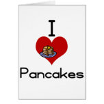 I love-heart pancakes greeting cards