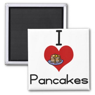 I love-heart pancakes magnet