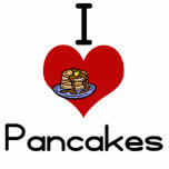 I love-heart pancakes photo cutouts