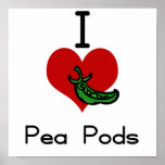 I love-heart pea pod print