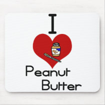 I love-heart peanut butter mousepads by Edibility I love-heart peanut butter mousepads