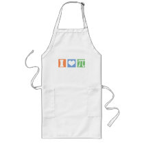 I Love (Heart) Pi aprons