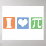 I Love (Heart) Pi Print