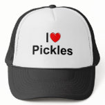 I Love (Heart) Pickles hats