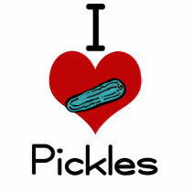 I love-heart pickles photo cut outs
