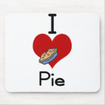 I love-heart pie mousepads