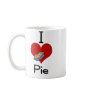 I love-heart pie coffee mugs