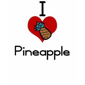 I love-heart pineapple shirt