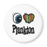 I Love (Heart) Plankton Refrigerator Magnet