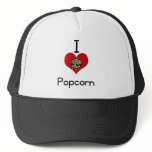 I love-heart  popcorn hats