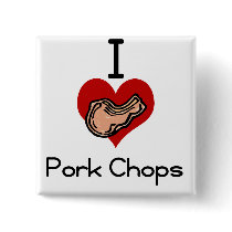 I love-heart pork chop buttons by Edibility I love-heart pork chop buttons