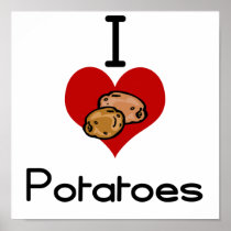 I love-heart potato print