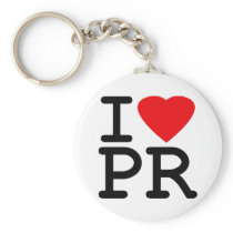 I Love Heart Puerto Rico Key Chains