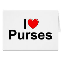 I Love (Heart) Purses Cards
