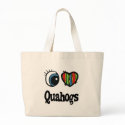 I Love (Heart) Quahogs bags